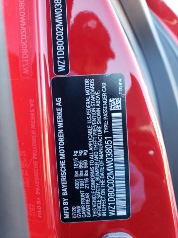 2021 TOYOTA SUPRA BASE - WZ1DB0C02MW038051