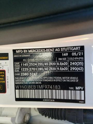 2021 MERCEDES-BENZ GLC COUPE - W1N0J8EB1MF974183