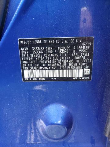 2019 HONDA FIT LX - 3HGGK5H45KM741436