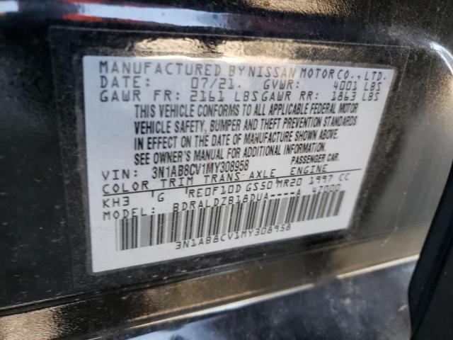 2021 NISSAN SENTRA SV 3N1AB8CV1MY308958