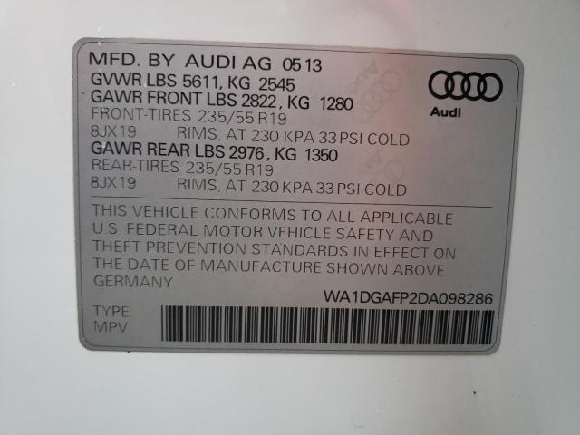 VIN WA1DGAFP2DA098286 2013 Audi Q5, Premium Plus no.13