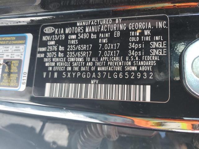 5XYPGDA37LG652932 KIA SORENTO L