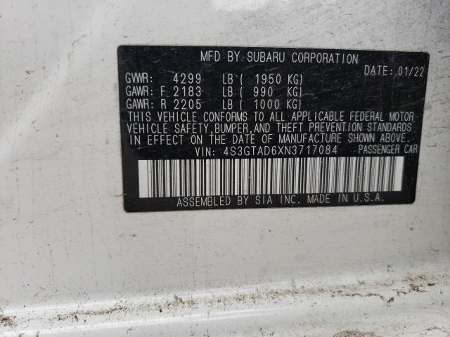 4S3GTAD6XN3717084 Subaru Impreza Premium