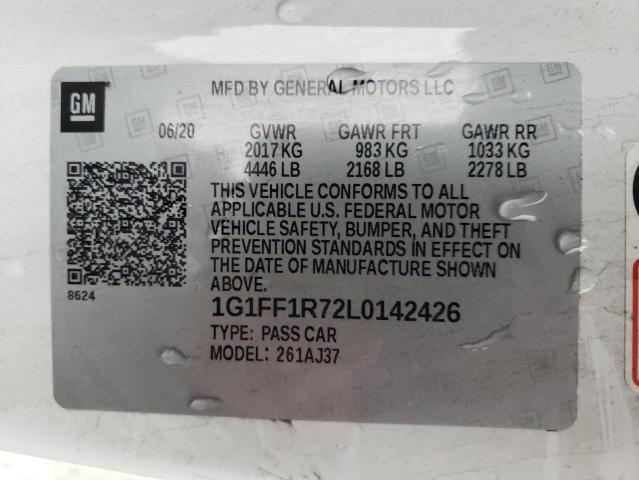 2020 CHEVROLET CAMARO LZ - 1G1FF1R72L0142426