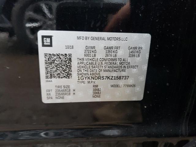 2019 CADILLAC XT5 LUXURY - 1GYKNDRS7KZ158737