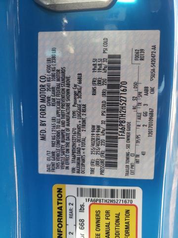 2017 FORD MUSTANG - 1FA6P8TH2H5271670