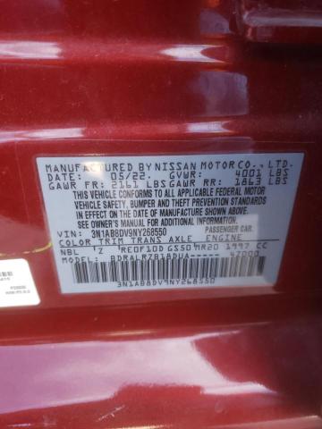 2022 NISSAN SENTRA SR - 3N1AB8DV9NY268550