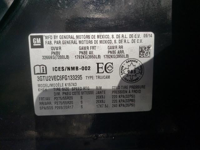 3GTU2VEC6FG133295 GMC Sierra K1500 Slt