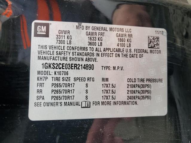 1GKS2CE03ER214890 GMC YUKON SLT