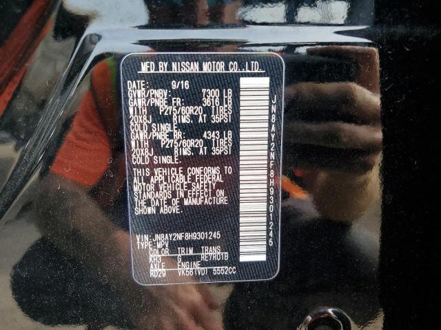 2017 NISSAN ARMADA PLA - JN8AY2NF8H9301245