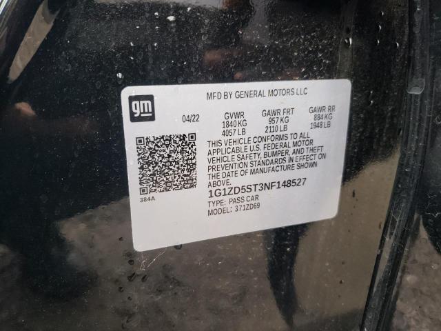2022 CHEVROLET MALIBU LT - 1G1ZD5ST3NF148527