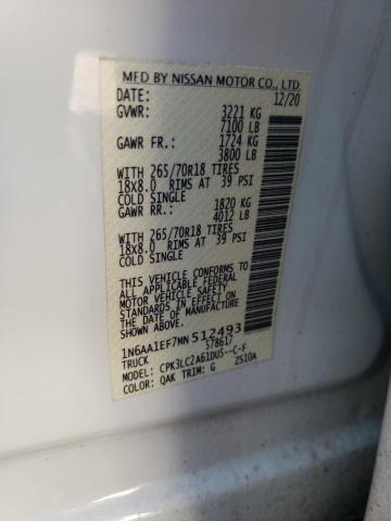 2021 NISSAN TITAN SV 1N6AA1EF7MN512493