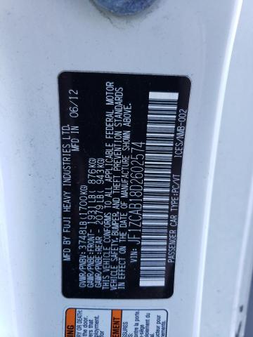 JF1ZCAB18D2602574 Subaru Brz 2.0 Premium