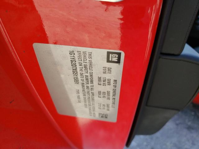 2016 CHEVROLET CORVETTE S - 1G1YG2D7XG5115891