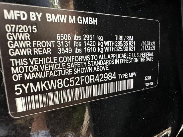 5YMKW8C52F0R42984 BMW X6 M
