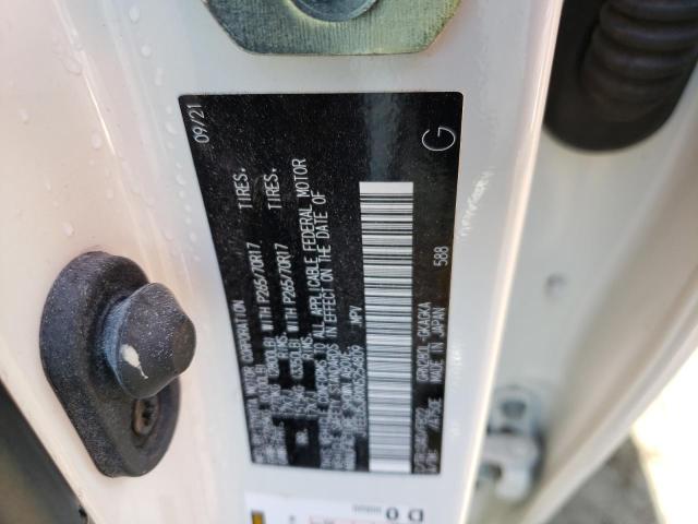 2022 TOYOTA 4RUNNER SR JTEEU5JRXN5254809