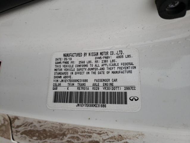 2019 INFINITI Q60 PURE - JN1EV7EK6KM231686
