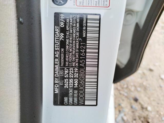 2020 MERCEDES-BENZ S 450 WDDUG6GB0LA516421