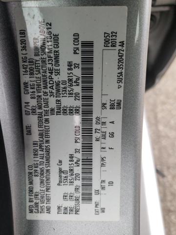 2015 FORD FIESTA SE 3FADP4EJ3FM118612