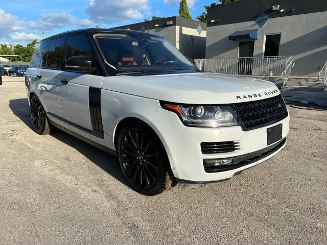 Land Rover Range Rover salvage cars for sale: 2016 Land Rover Range Rover