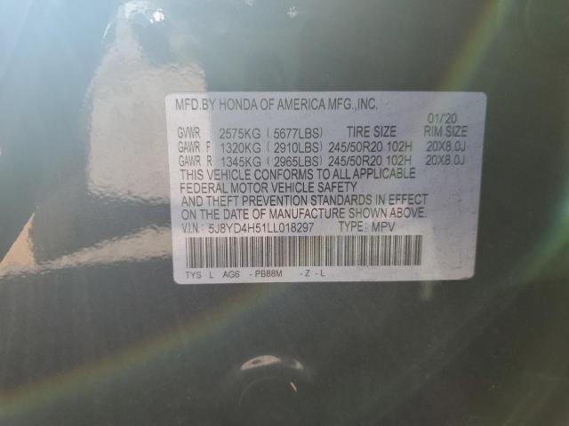 5J8YD4H51LL018297 Acura Mdx Technology