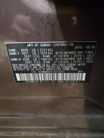 4S4WMARD0K3481651 Subaru Ascent