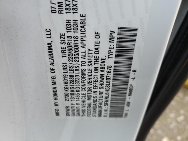 2020 HONDA ODYSSEY EX 5FNRL6H58LB071678