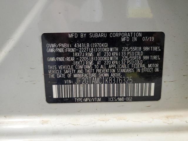 JF2GTAMC1K8376325 Subaru Crosstrek Limited
