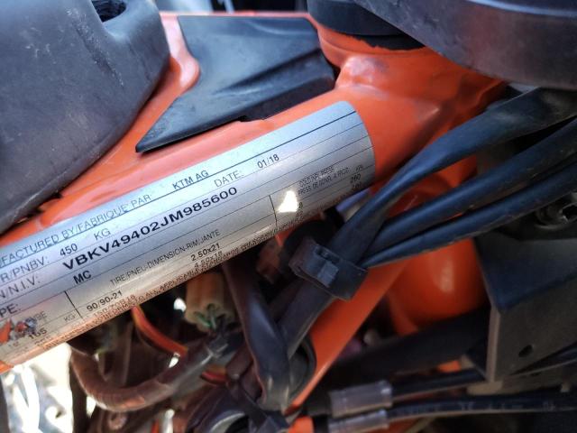 2018 KTM 1090 ADVEN VBKV49402JM985600