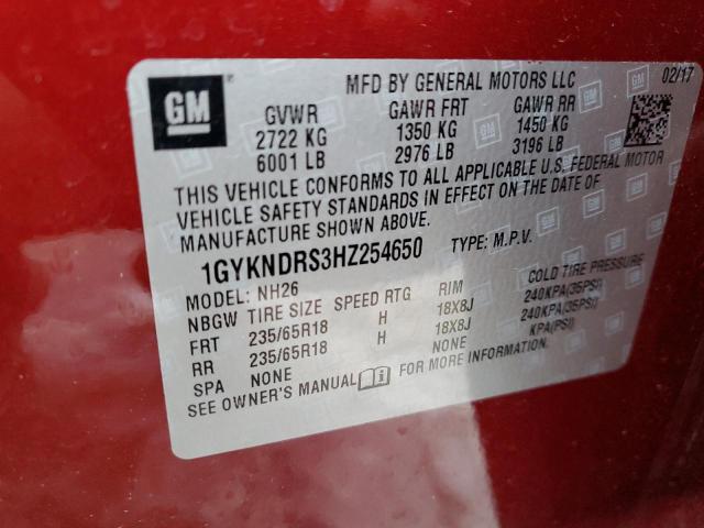 1GYKNDRS3HZ254650 Cadillac XT5