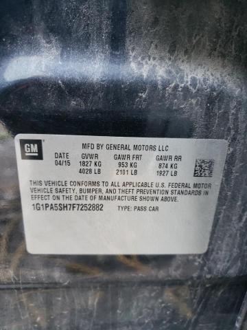 2015 CHEVROLET CRUZE LS - 1G1PA5SH7F7252882