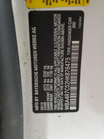 2017 BMW 430I - WBA4R7C52HK876475