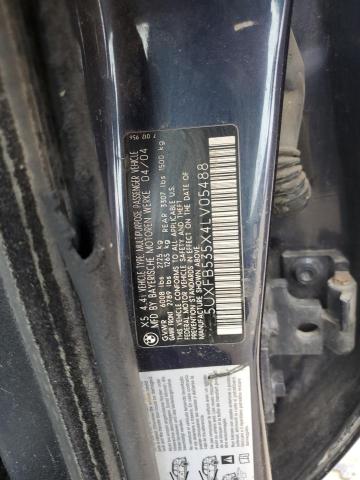 5UXFB535X4LV05488 BMW X5 4.4I