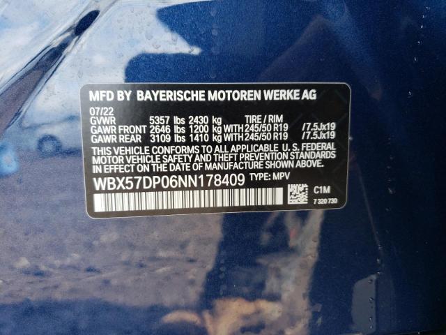 WBX57DP06NN178409 BMW X3