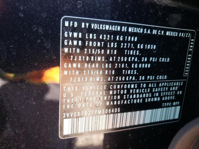 2023 VOLKSWAGEN TAOS SE - 3VVEX7B27PM306405