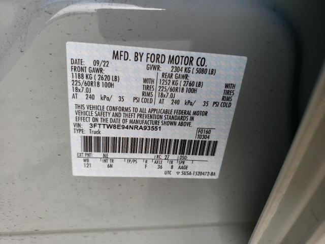 2022 FORD MAVERICK 3FTTW8E94NRA93551