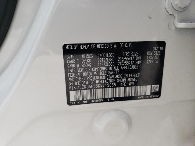 2019 HONDA HR-V EX 3CZRU5H55KM715035