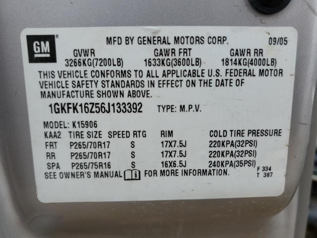 1GKFK16Z56J133392 GMC Yukon Xl K1500