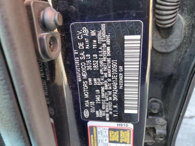 3KPA24AB1JE100901 KIA RIO LX