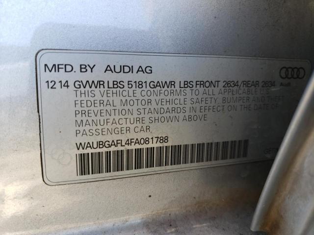 2015 AUDI S4 PREMIUM - WAUBGAFL4FA081788