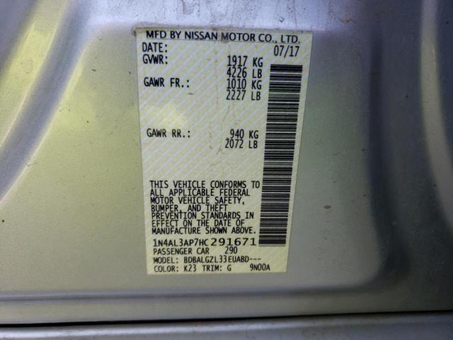1N4AL3AP7HC291671 Nissan ALTIMA 2.5