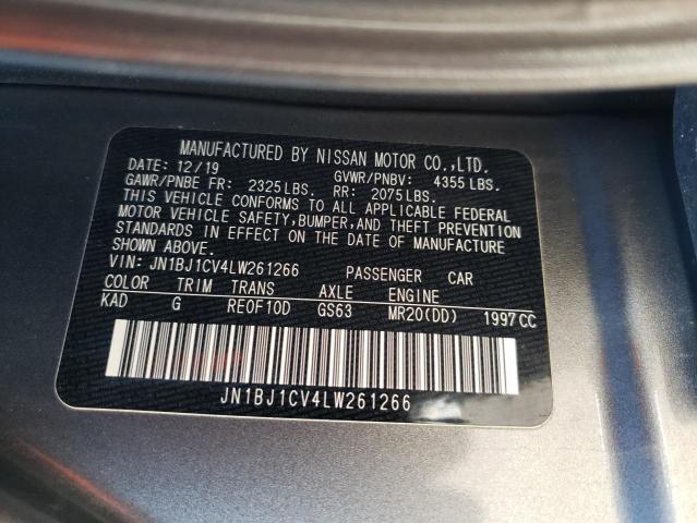 JN1BJ1CV4LW261266 Nissan Rogue Sport S