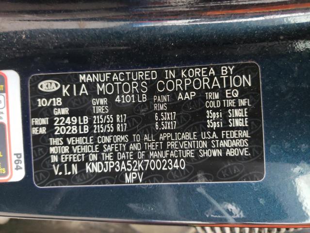 KNDJP3A52K7002340 KIA SOUL +