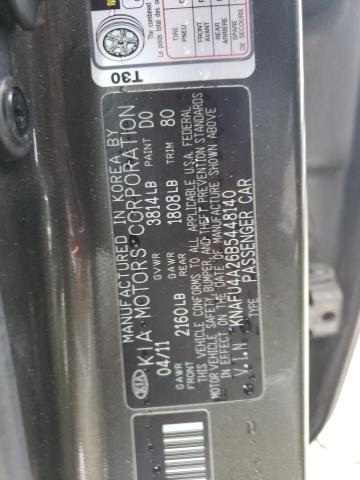 KNAFU4A26B5448140 KIA Forte