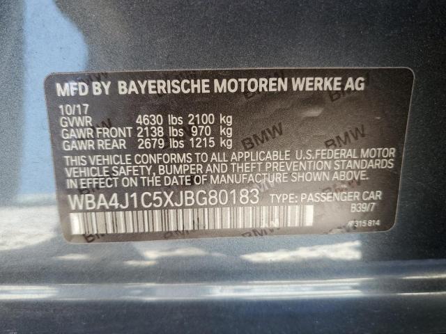 WBA4J1C5XJBG80183 BMW 4 Series