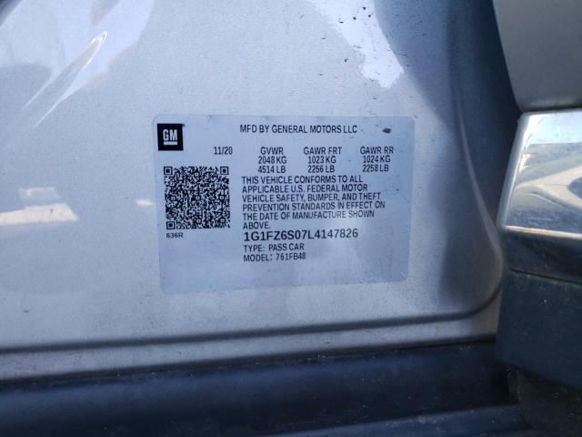 2020 CHEVROLET BOLT EV PR - 1G1FZ6S07L4147826