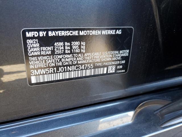 2022 BMW 330I - 3MW5R1J01N8C34755