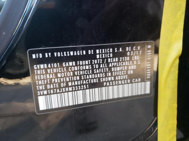 2017 VOLKSWAGEN JETTA S - 3VW167AJXHM333251