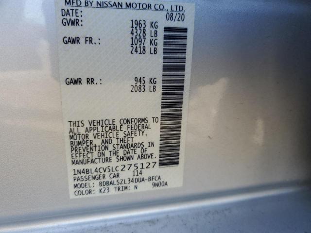 2020 NISSAN ALTIMA SR - 1N4BL4CV5LC275127