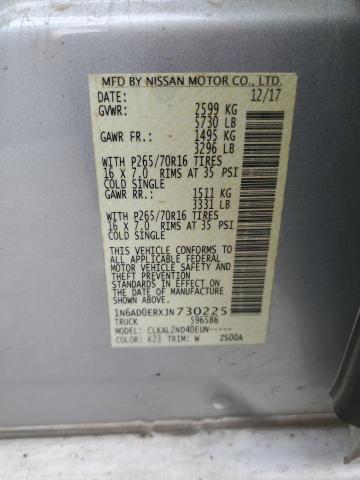 2018 NISSAN FRONTIER S 1N6AD0ERXJN730225
